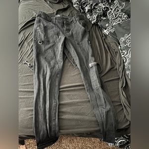 Royal Bones by Tripp Goth Bondage Pants with Suspenders